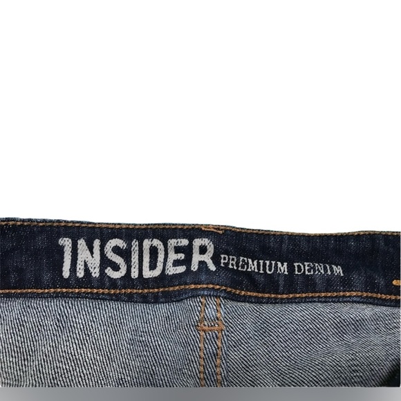 Insider Premium Denim Dark Wash Jean Shorts Low Rise 00 - Picture 6 of 7
